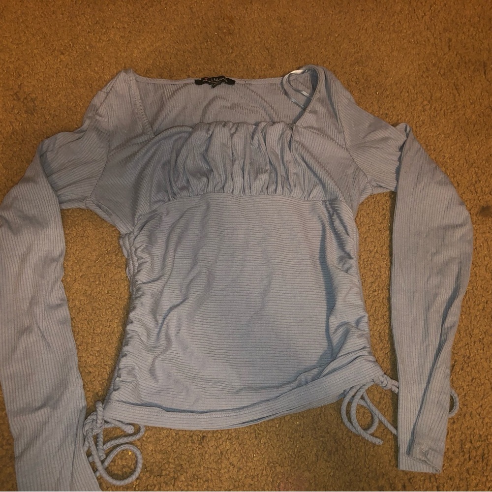 Blue long sleeves shirt